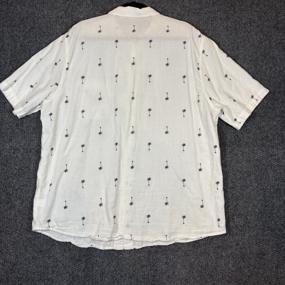 Junk Food X Disney Mickey Mouse Short Sleeve Button Up Mens XXL White Palm Tree - Picture 4 of 7
